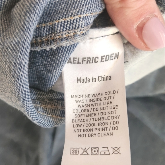 EUC Aelfric Eden Classic Blue Denim Women's Jeans, Size M - Picture 6 of 6